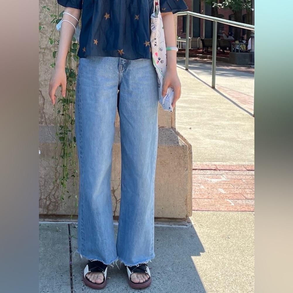 & other stories high waist wide leg jeans